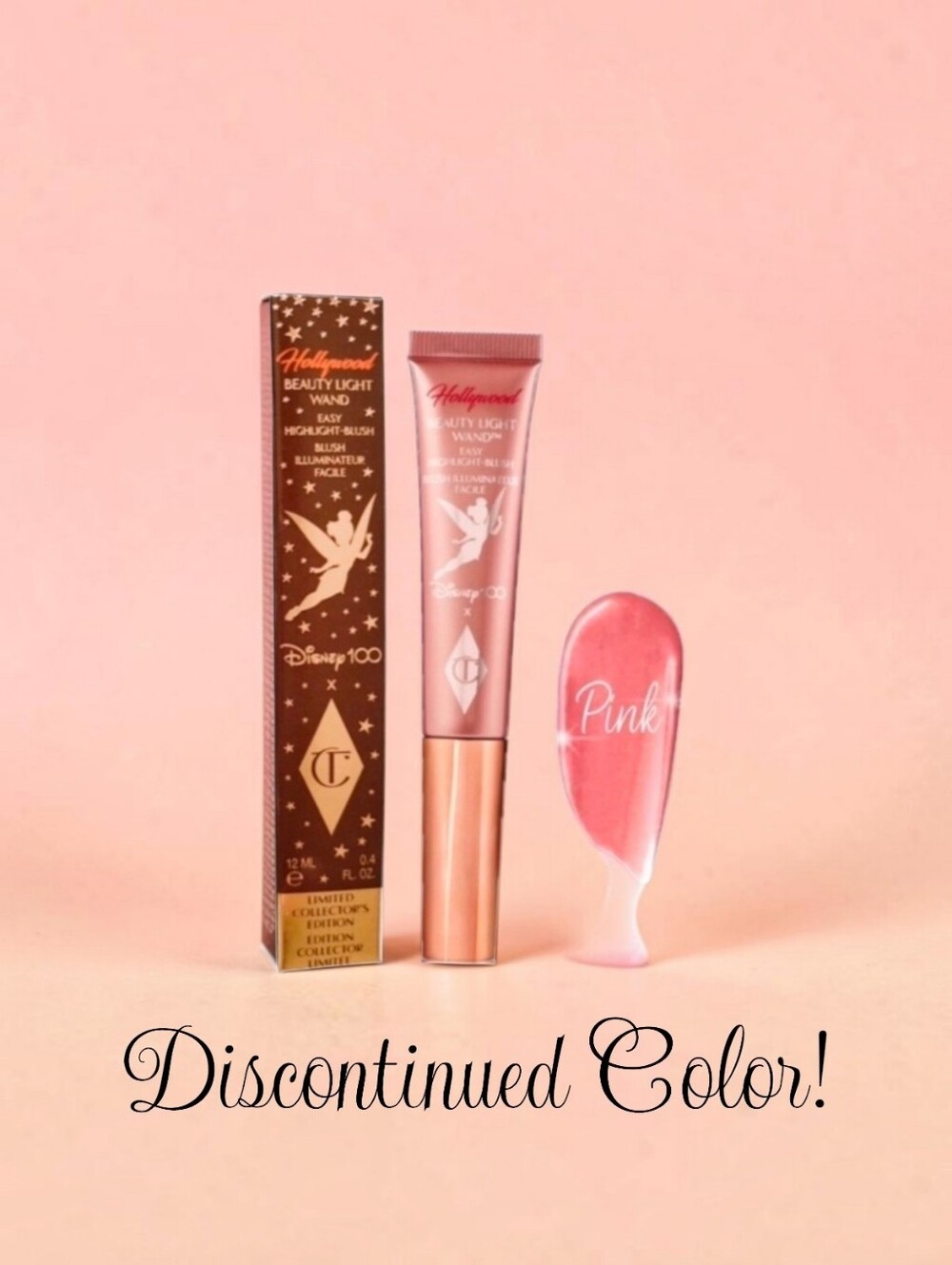 Charlotte Tilbury Disney 100th Anniversary Limited Blush Highlighter In Pink NIB